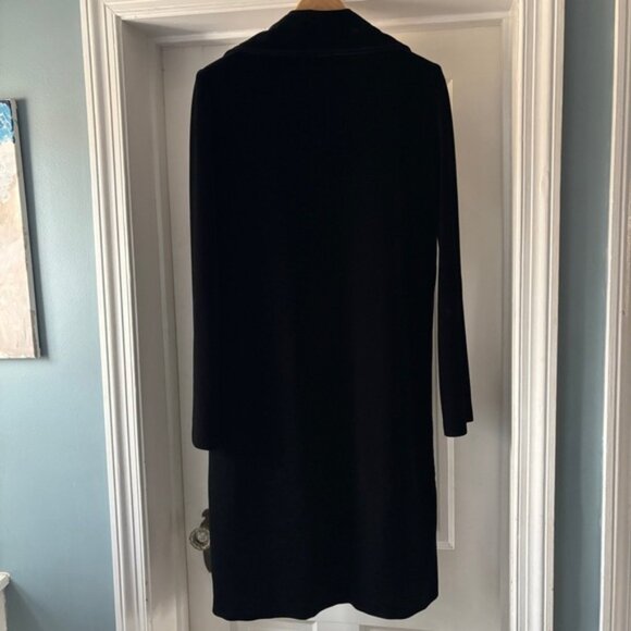 Equestrian Designs Black Velvet Overcoat Size Large - Picture 9 of 15